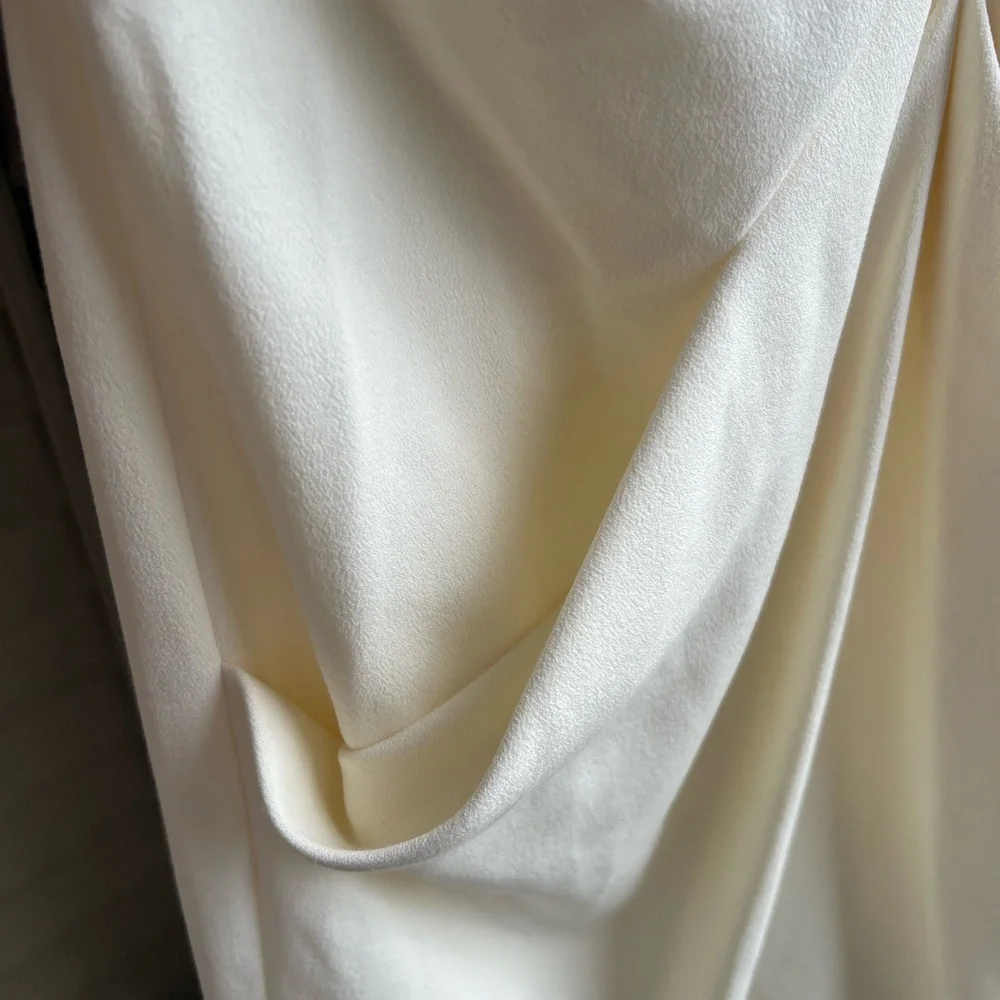 🆕 Donna Karan New York Ivory Sheath Dress Midi Work Wedding S2 S6 S8 S10 Office - Picture 5 of 16